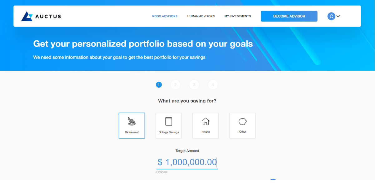 Auctus - Blockchain Based Retirement Planning Platform