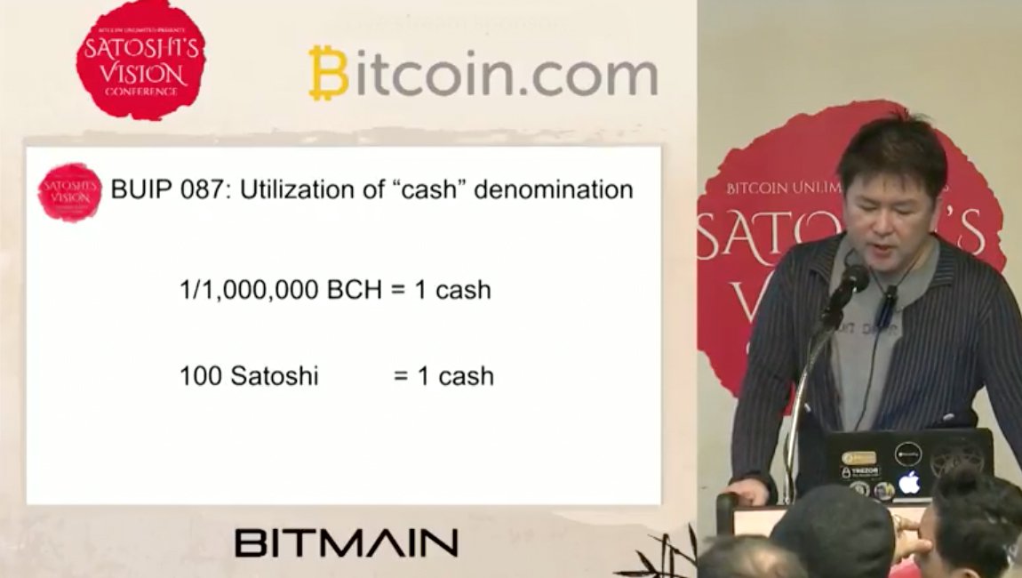 Ken Shishido Wants Everybody to Use the 'Cash' Denomination for Fractions of BCH