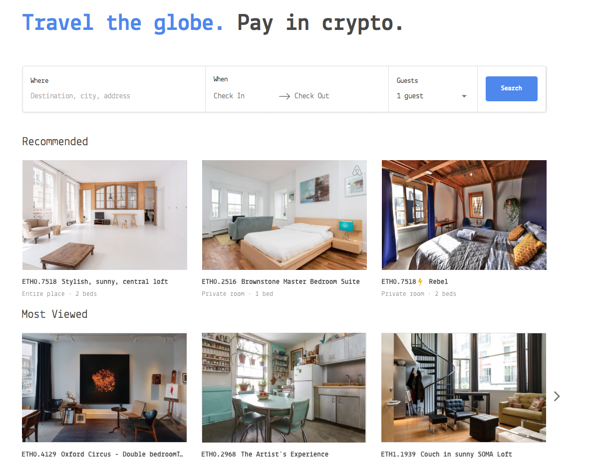 Meet Cryptocribs a Rental Service That Aims to Decentralize Airbnb