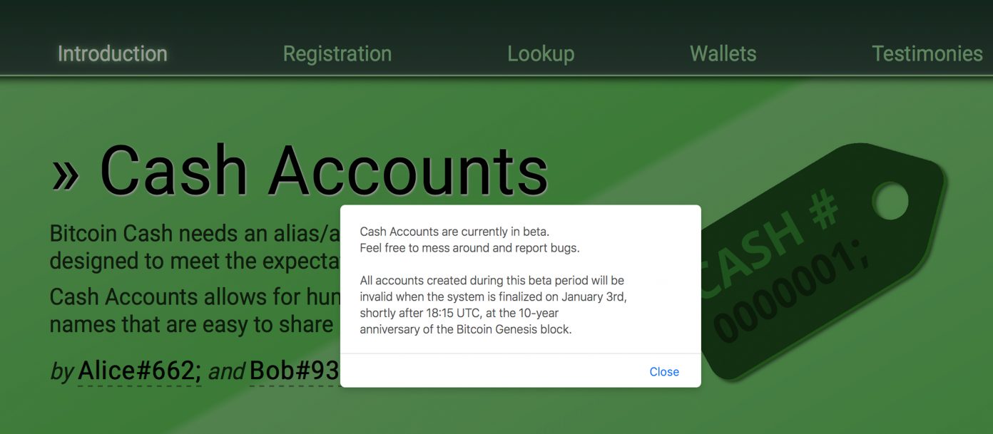 The Cashaccount.info Platform Tethers Names to Bitcoin Cash Addresses