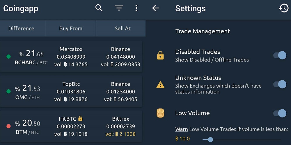 Coingapp Allows You to Exploit Arbitrage Opportunities Between Exchanges