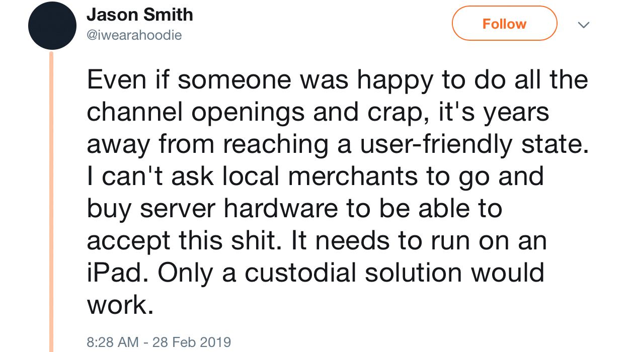 Business Owner's Seething Critique of the Lightning Network Goes Viral