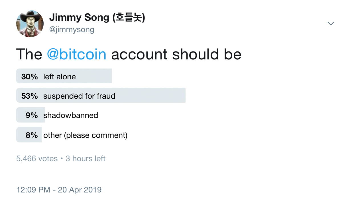 Attempts to Deplatform @Bitcoin Account Reveal Private Message With Twitter CEO