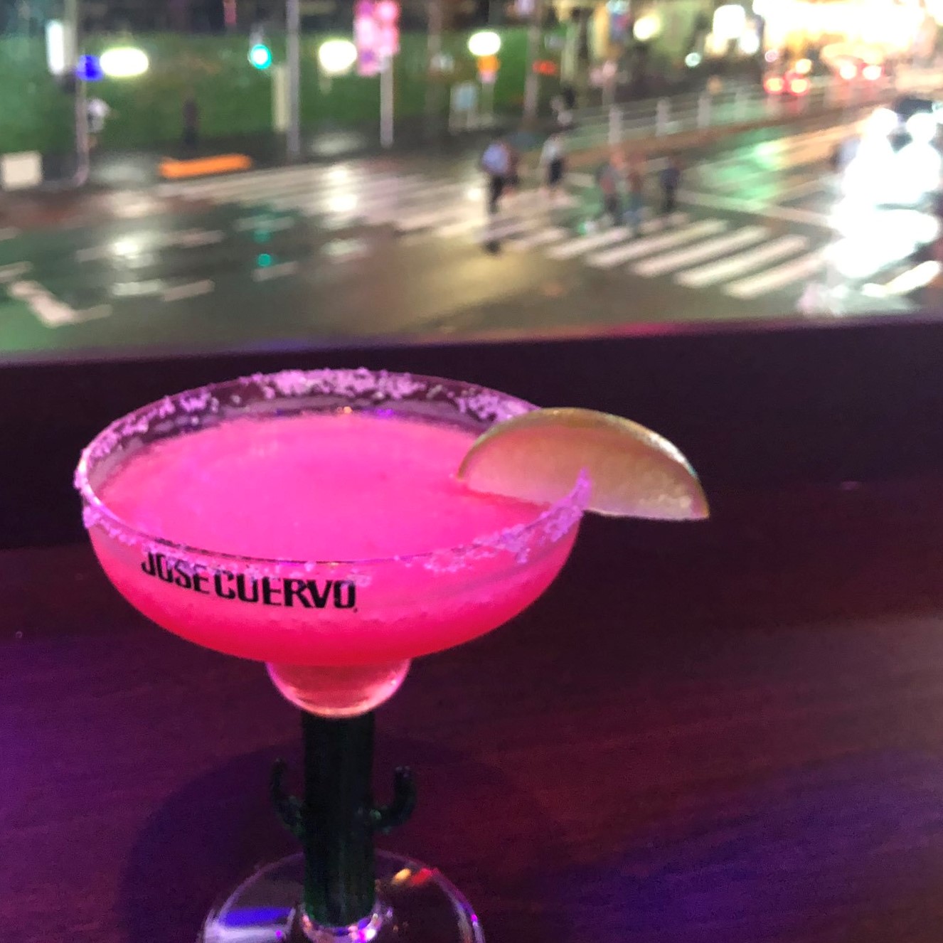 Frozen Strawberry Margarita at Wall Street House