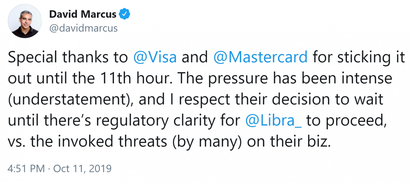 Visa, Mastercard, Ebay, Stripe Join Paypal in Leaving Libra