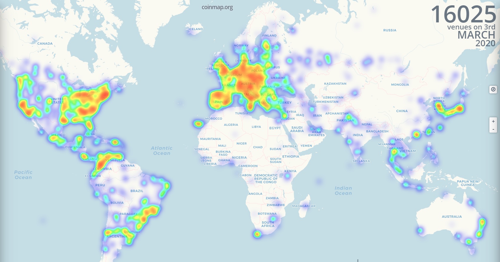 These Maps Will Help You Locate Merchants Ready to Accept Your Cryptocurrency