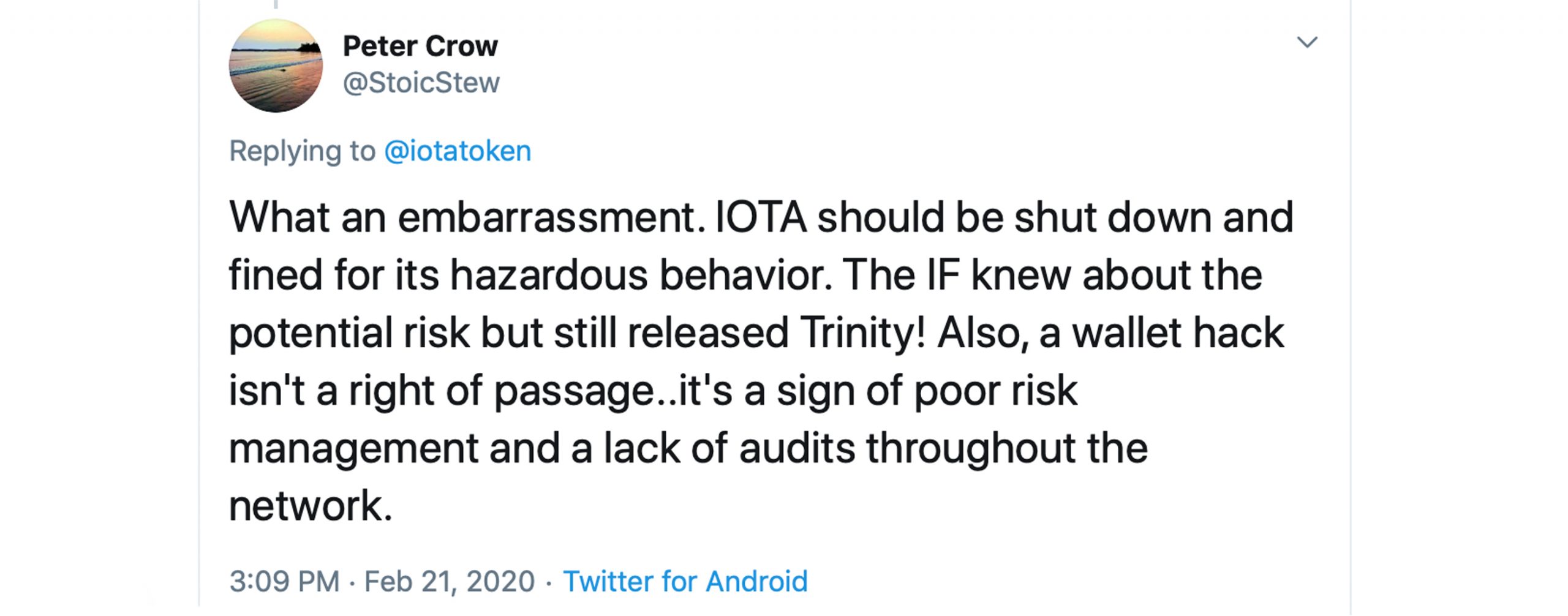 IOTA Network Down for 11 Days - Devs Claim Mainnet Will Be Operational Next Month