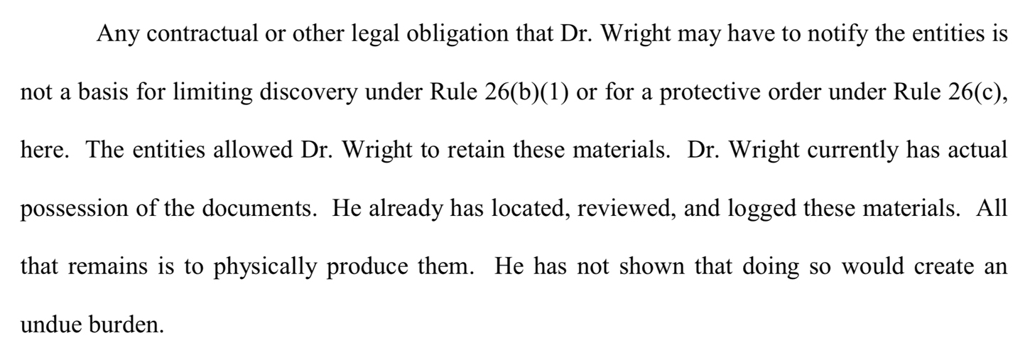  Judge Gives Craig Wright New Deadline Citing Forgery, Perjured Testimony in Court