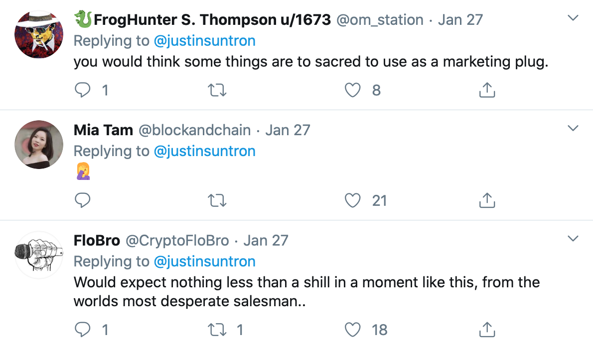 Is Twitter Helping Justin Sun and Other Cryptocurrency Celebrities Defraud?