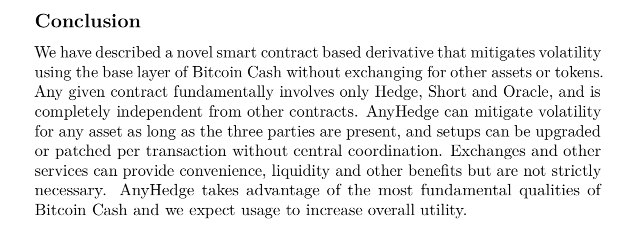 Anyhedge to Launch Blockchain-Enforced Synthetic Derivatives for Bitcoin Cash