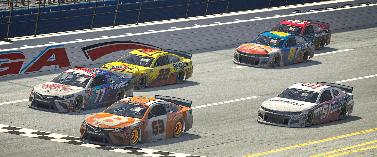 Bitcoin Car Finishes First in Virtual NASCAR Race Beating National Champion Kyle Busch