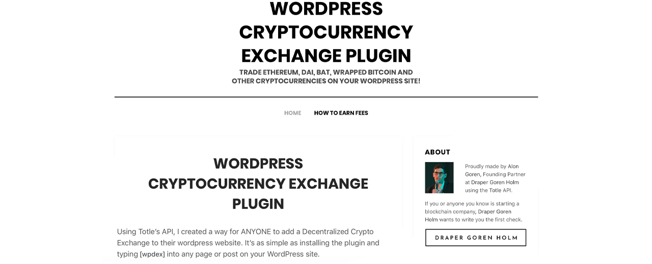 Anyone Can Host a Crypto Exchange - Tim Draper Backed Startup Launches New WordPress Plugin