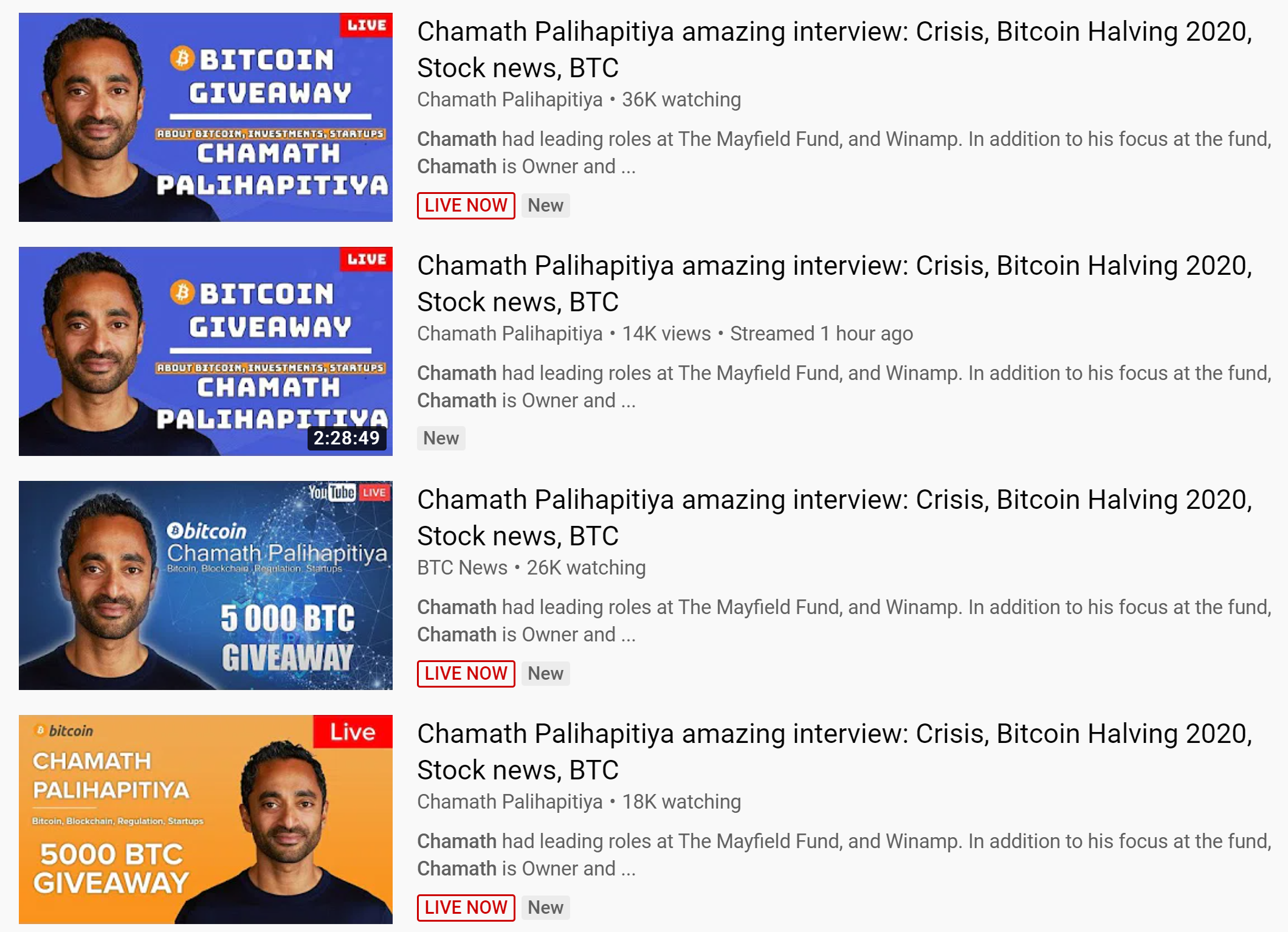 5000 BTC Giveaway Scam: Chamath Palihapitiya, Elon Musk Not Giving Away Bitcoin