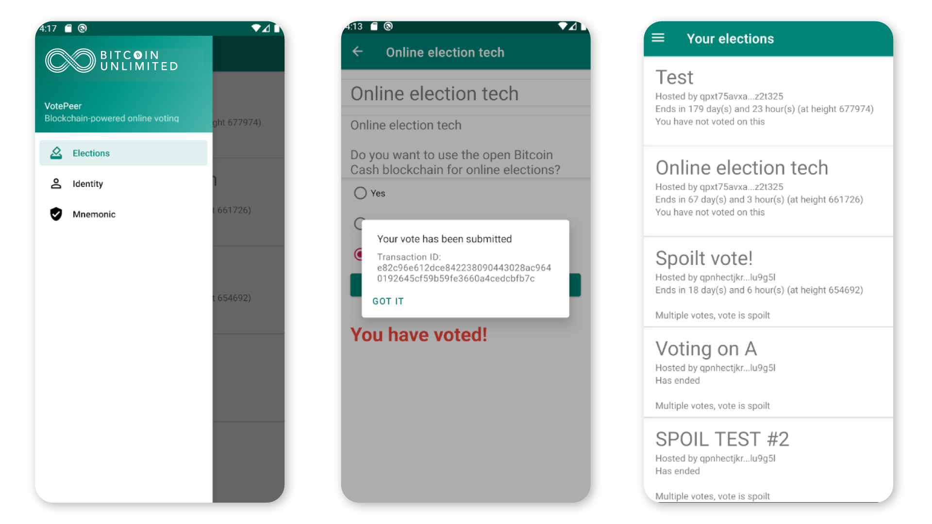 Bitcoin Unlimited Launches Two-Option Voting App Powered by Bitcoin Cash