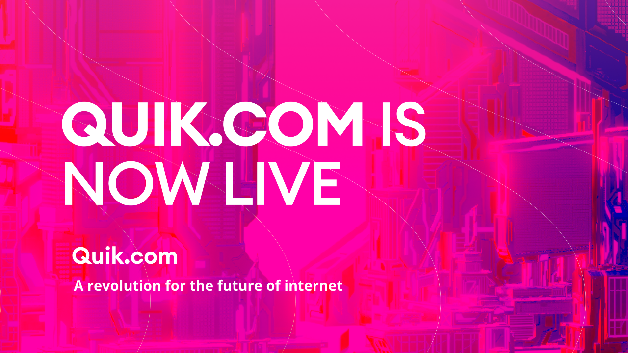 Minting of ․VR, ․Metaverse, ․Chain NFT Domains Now Live on Quik․com