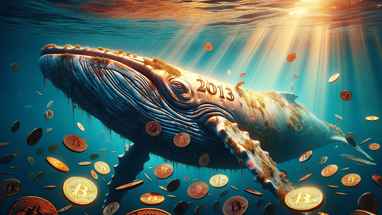 Bitcoin Whale From 2013 Resurfaces, Moves Over 1,000 BTC Worth $61 Million 